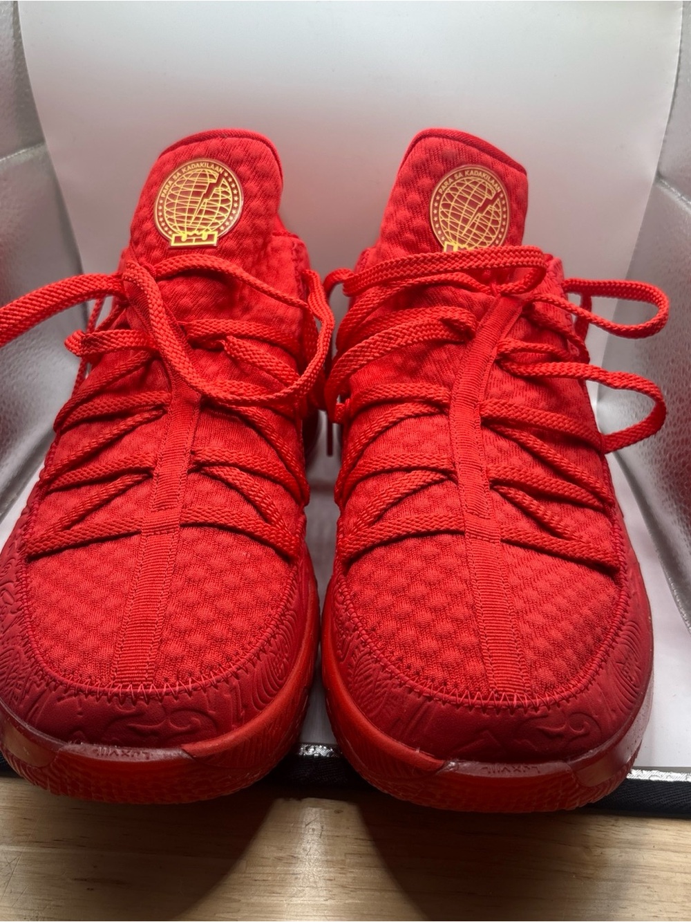 Size 13 .5- Nike LeBron 17 Low Titan Agimat Red VNDS OG ALL 100% Authentic